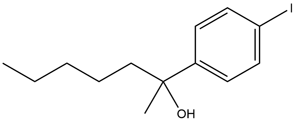 4-Iodo-α-methyl-α-pentylbenzenemethanol Structure