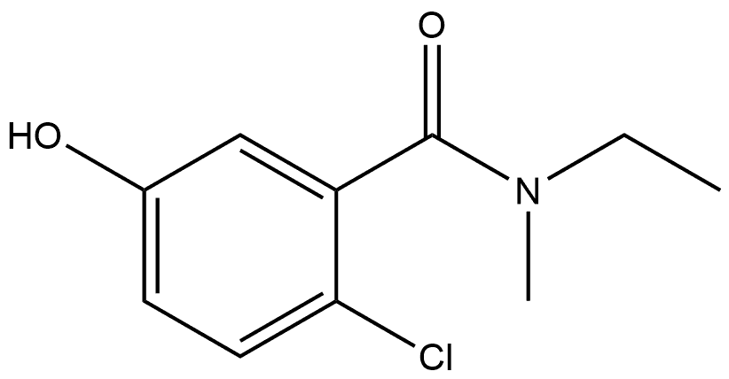 2-Chloro-N-ethyl-5-hydroxy-N-methylbenzamide Structure