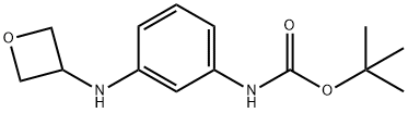 tert-butyl N-{3-[(oxetan-3-yl)amino]phenyl}carbamate 구조식 이미지