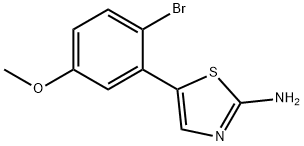 5-(2-Bromo-5-methoxyphenyl)thiazol-2-amine Structure