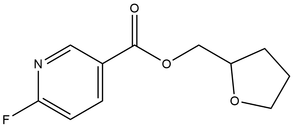 (Tetrahydro-2-furanyl)methyl 6-fluoro-3-pyridinecarboxylate Structure