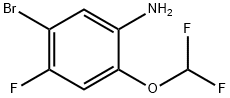 5-Bromo-2-(difluoromethoxy)-4-fluoroaniline 구조식 이미지