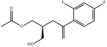 1,3-Propanediol, 2-[2-(2,4-difluorophenyl)-2-propen-1-yl]-, 1-acetate, (2S)- Structure