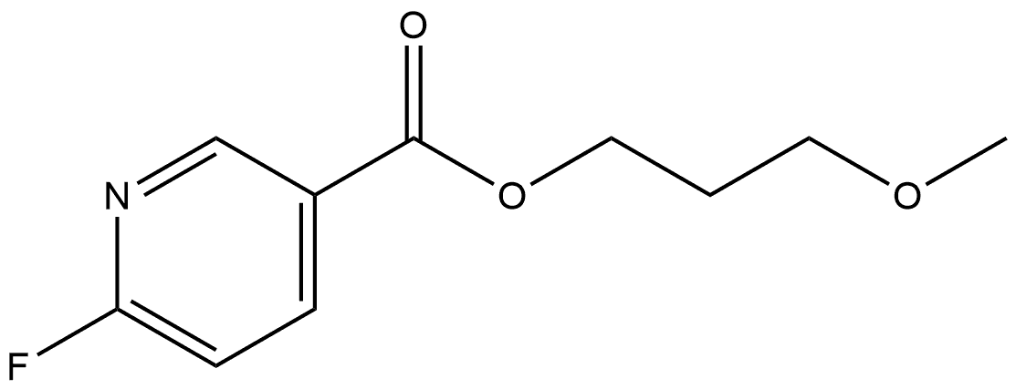 3-Methoxypropyl 6-fluoro-3-pyridinecarboxylate Structure