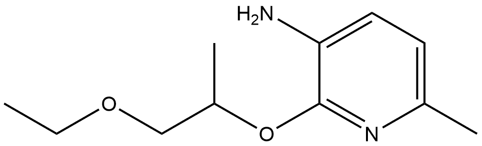 2-(2-Ethoxy-1-methylethoxy)-6-methyl-3-pyridinamine Structure