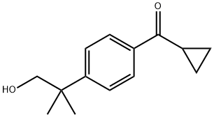 Methanone, cyclopropyl[4-(2-hydroxy-1,1-dimethylethyl)phenyl]- 구조식 이미지