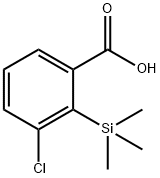 Benzoic acid, 3-chloro-2-(trimethylsilyl)- Structure