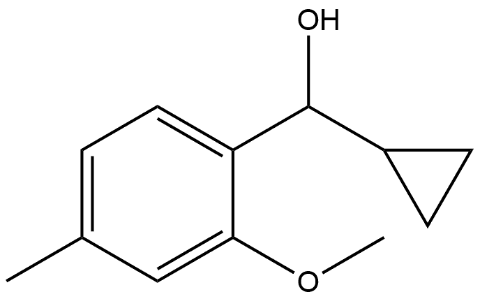 α-Cyclopropyl-2-methoxy-4-methylbenzenemethanol Structure