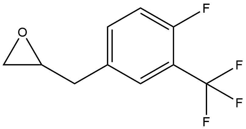 2-[[4-Fluoro-3-(trifluoromethyl)phenyl]methyl]oxirane Structure