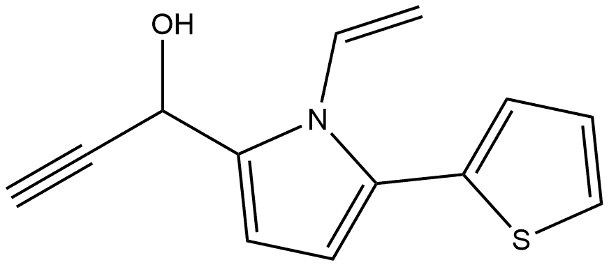 1-Ethenyl-α-ethynyl-5-(2-thienyl)-1H-pyrrole-2-methanol Structure