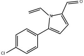 5-(4-Chlorophenyl)-1-vinyl-1H-pyrrole-2-carbaldehyde 구조식 이미지