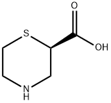 (2R)-Thiomorpholine-2-carboxylic acid Structure