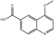 6-Quinolinecarboxylic acid, 4-methoxy- Structure