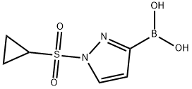 Boronic acid, B-[1-(cyclopropylsulfonyl)-1H-pyrazol-3-yl]- Structure