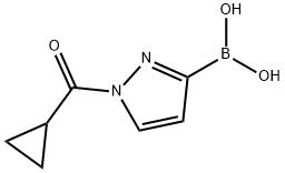 Boronic acid, B-[1-(cyclopropylcarbonyl)-1H-pyrazol-3-yl]- Structure