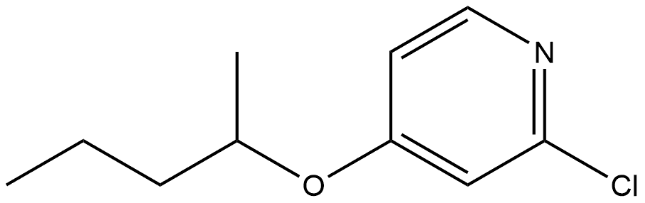 2-Chloro-4-(1-methylbutoxy)pyridine Structure