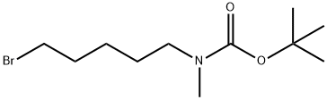Carbamic acid, N-(5-bromopentyl)-N-methyl-, 1,1-dimethylethyl ester Structure