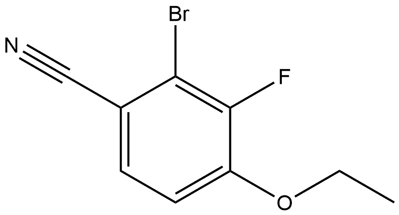 2-Bromo-4-ethoxy-3-fluorobenzonitrile Structure