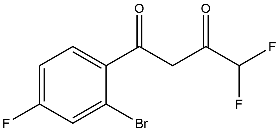 1-(2-Bromo-4-fluorophenyl)-4,4-difluoro-1,3-butanedione Structure