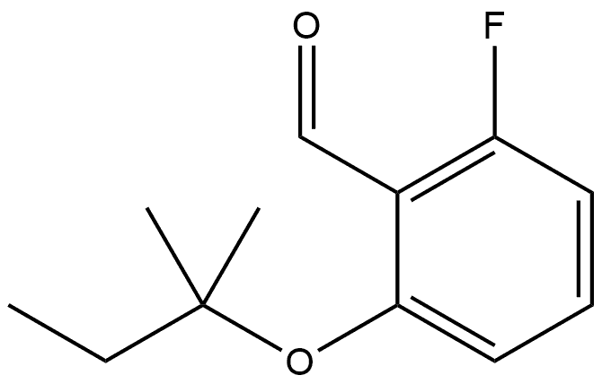 2-fluoro-6-(tert-pentyloxy)benzaldehyde Structure