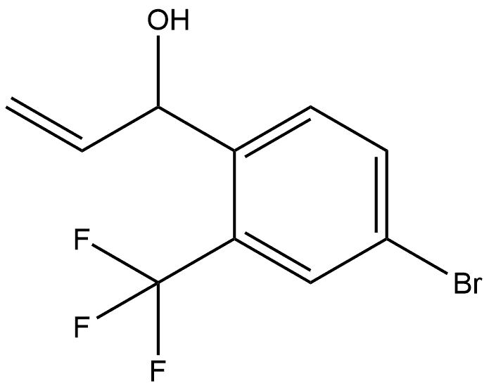 4-Bromo-α-ethenyl-2-(trifluoromethyl)benzenemethanol Structure