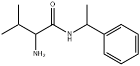 Butanamide, 2-amino-3-methyl-N-(1-phenylethyl)- Structure