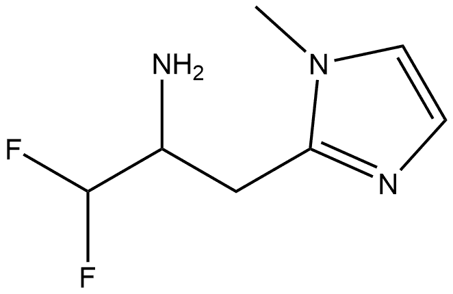 1,1-difluoro-3-(1-methyl-1H-imidazol-2-yl)propan-2-amine 구조식 이미지