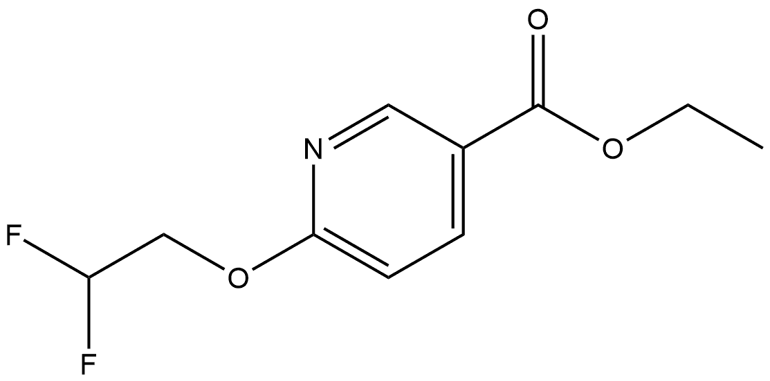 Ethyl 6-(2,2-difluoroethoxy)-3-pyridinecarboxylate Structure