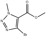 1H-1,2,3-Triazole-5-carboxylic acid, 4-bromo-1-methyl-, methyl ester 구조식 이미지