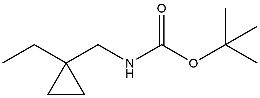 tert-butyl ((1-ethylcyclopropyl)methyl)carbamate Structure