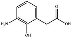 Benzeneacetic acid, 3-amino-2-hydroxy- Structure