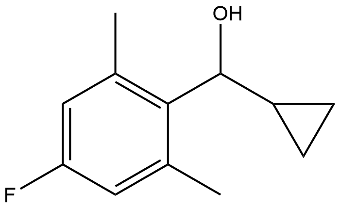 α-Cyclopropyl-4-fluoro-2,6-dimethylbenzenemethanol Structure