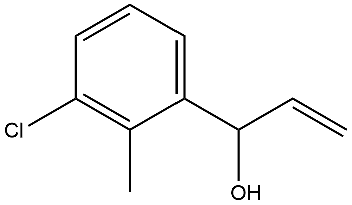 3-Chloro-α-ethenyl-2-methylbenzenemethanol Structure