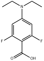 Benzoic acid, 4-(diethylamino)-2,6-difluoro- Structure