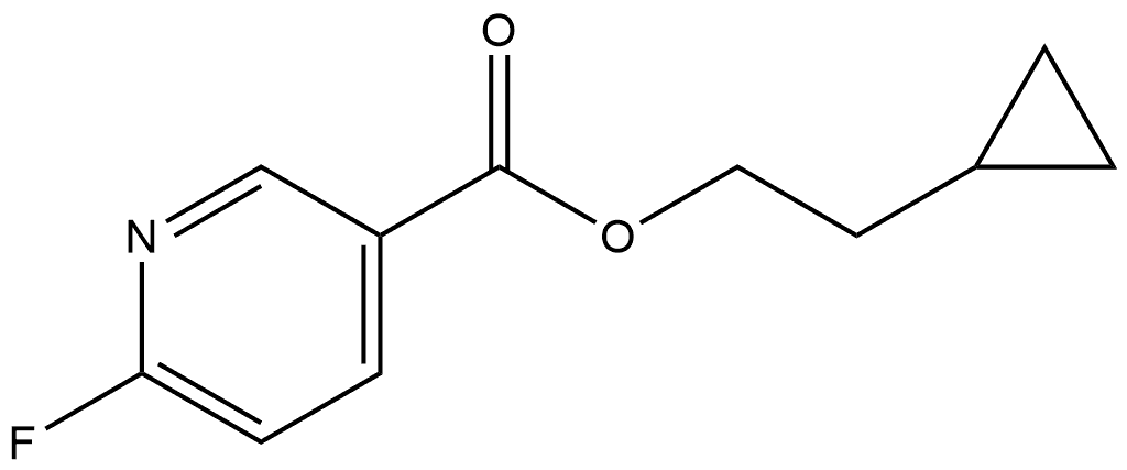 2-Cyclopropylethyl 6-fluoro-3-pyridinecarboxylate Structure