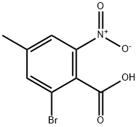 Benzoic acid, 2-bromo-4-methyl-6-nitro- 구조식 이미지