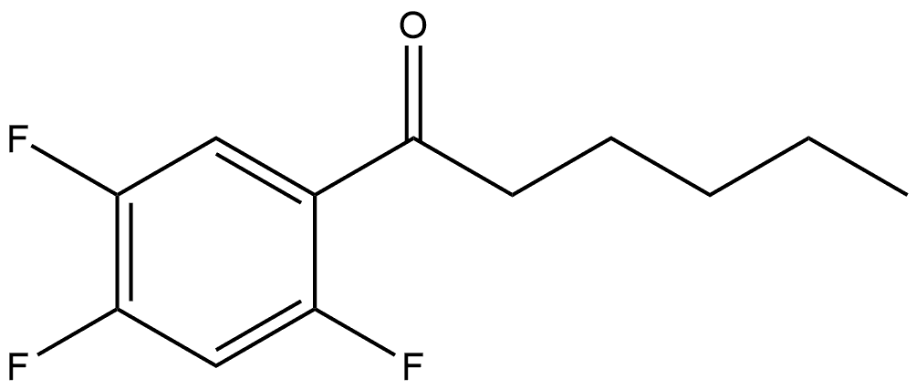 1-(2,4,5-Trifluorophenyl)-1-hexanone Structure