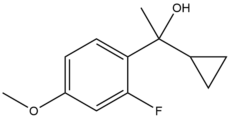 α-Cyclopropyl-2-fluoro-4-methoxy-α-methylbenzenemethanol Structure