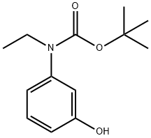 tert-butyl N-ethyl-N-(3-hydroxyphenyl)carbamate Structure