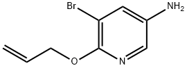 3-Pyridinamine, 5-bromo-6-(2-propen-1-yloxy)- Structure