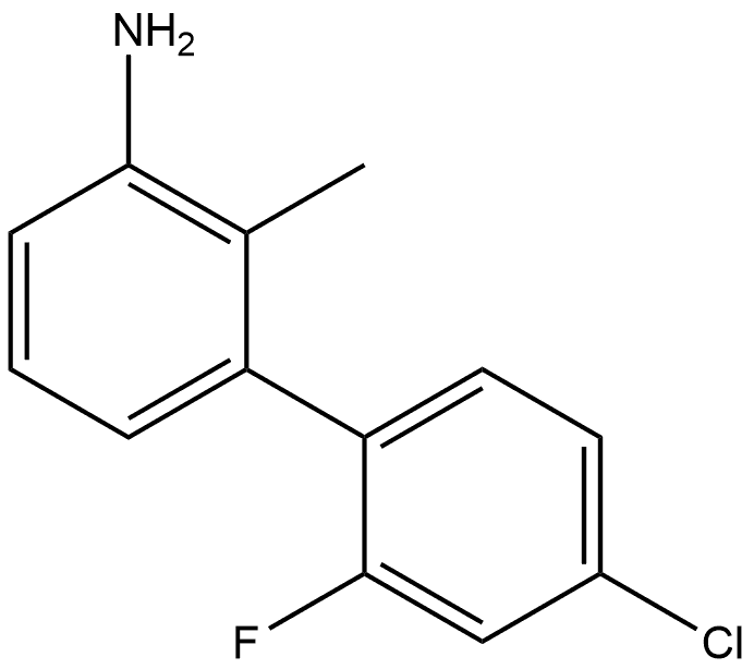 4'-Chloro-2'-fluoro-2-methyl[1,1'-biphenyl]-3-amine Structure