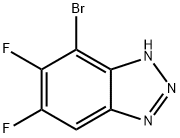 1H-Benzotriazole, 7-bromo-5,6-difluoro- Structure