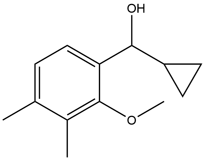 α-Cyclopropyl-2-methoxy-3,4-dimethylbenzenemethanol Structure