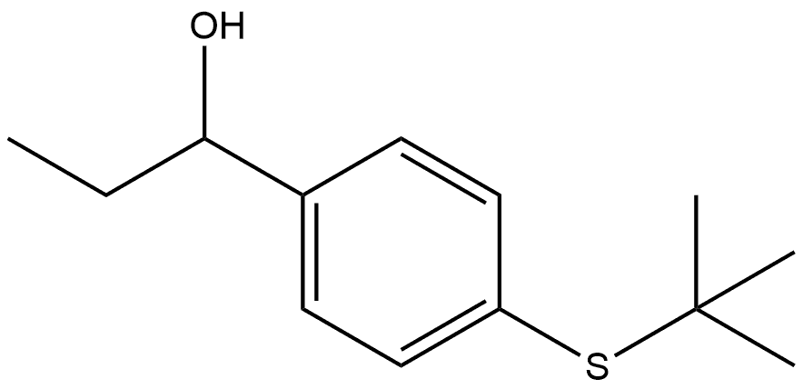 4-[(1,1-Dimethylethyl)thio]-α-ethylbenzenemethanol Structure