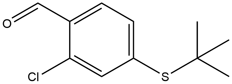 2-Chloro-4-[(1,1-dimethylethyl)thio]benzaldehyde Structure