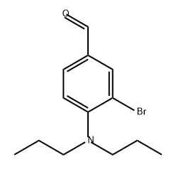 Benzaldehyde, 3-bromo-4-(dipropylamino)- Structure