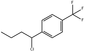 1-(1-Chlorobutyl)-4-(trifluoromethyl)benzene Structure