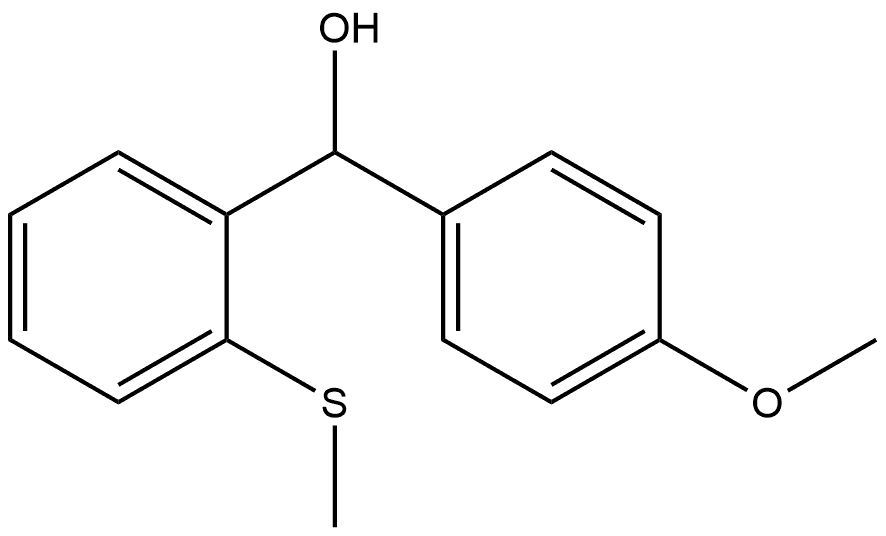 α-(4-Methoxyphenyl)-2-(methylthio)benzenemethanol Structure