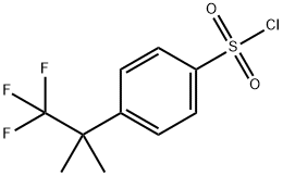Benzenesulfonyl chloride, 4-(2,2,2-trifluoro-1,1-dimethylethyl)- 구조식 이미지