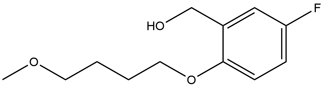 5-Fluoro-2-(4-methoxybutoxy)benzenemethanol Structure